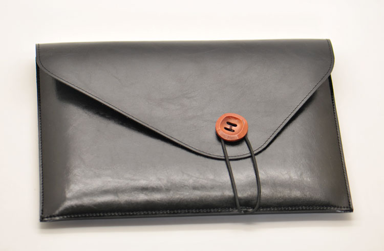 Briefcase Leather Slim - Aktentasche stil Laptop Tasche super dünne
