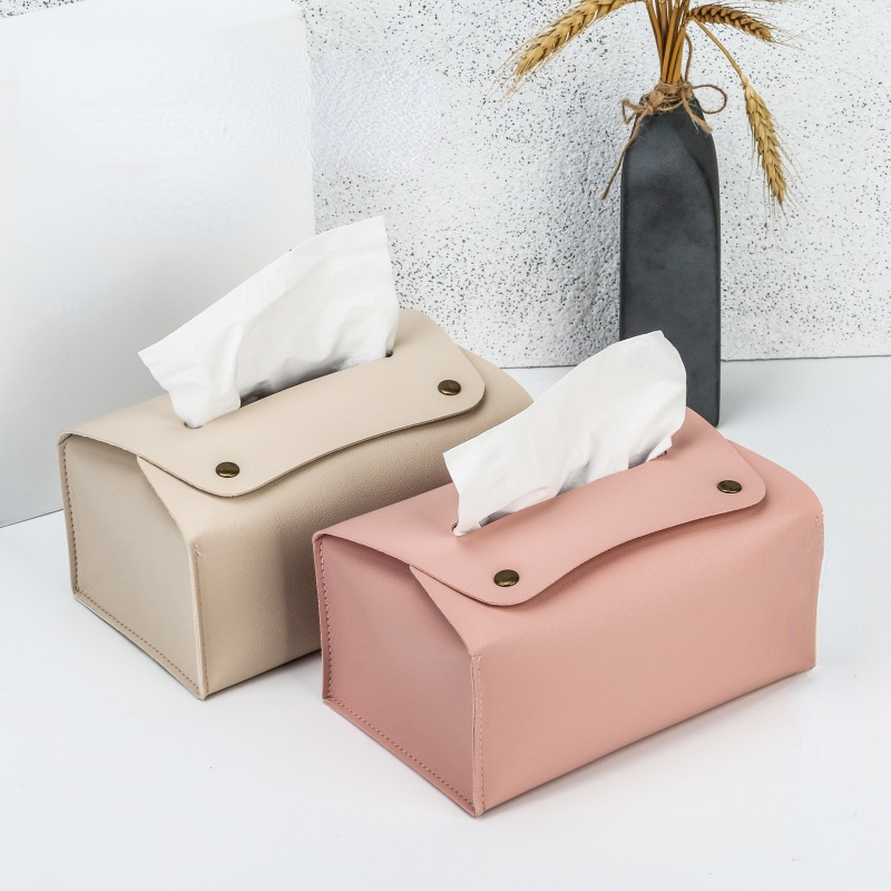 Luxury Bags Price - Einfarbig Haushalt PU Leder Abnehmbare Tissue
