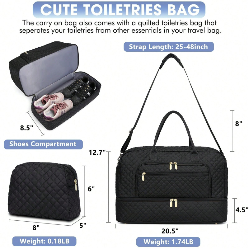 Große Reisetasche für Damen, H – Weekender Bag Duffle Bewertung und Preis