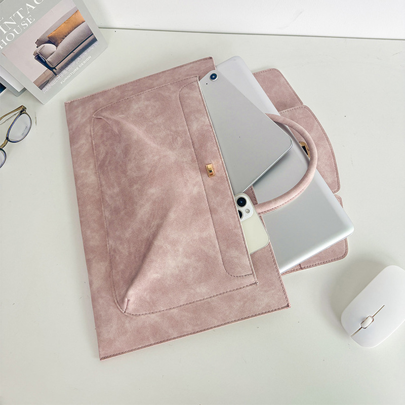 Elegante Rosa PU-Leder Laptop- – Laptop Bag Leather 15 Bewertung und Preis