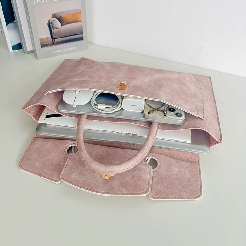 Elegante Rosa PU-Leder Laptop- – Laptop Bag Leather 15 Bewertung und Preis
