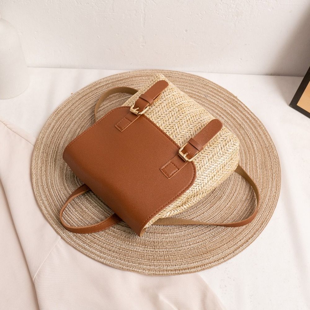 Trendiger PU-Leder Stroh-Rucks – Luxury Bags Vintage Bewertung und Preis