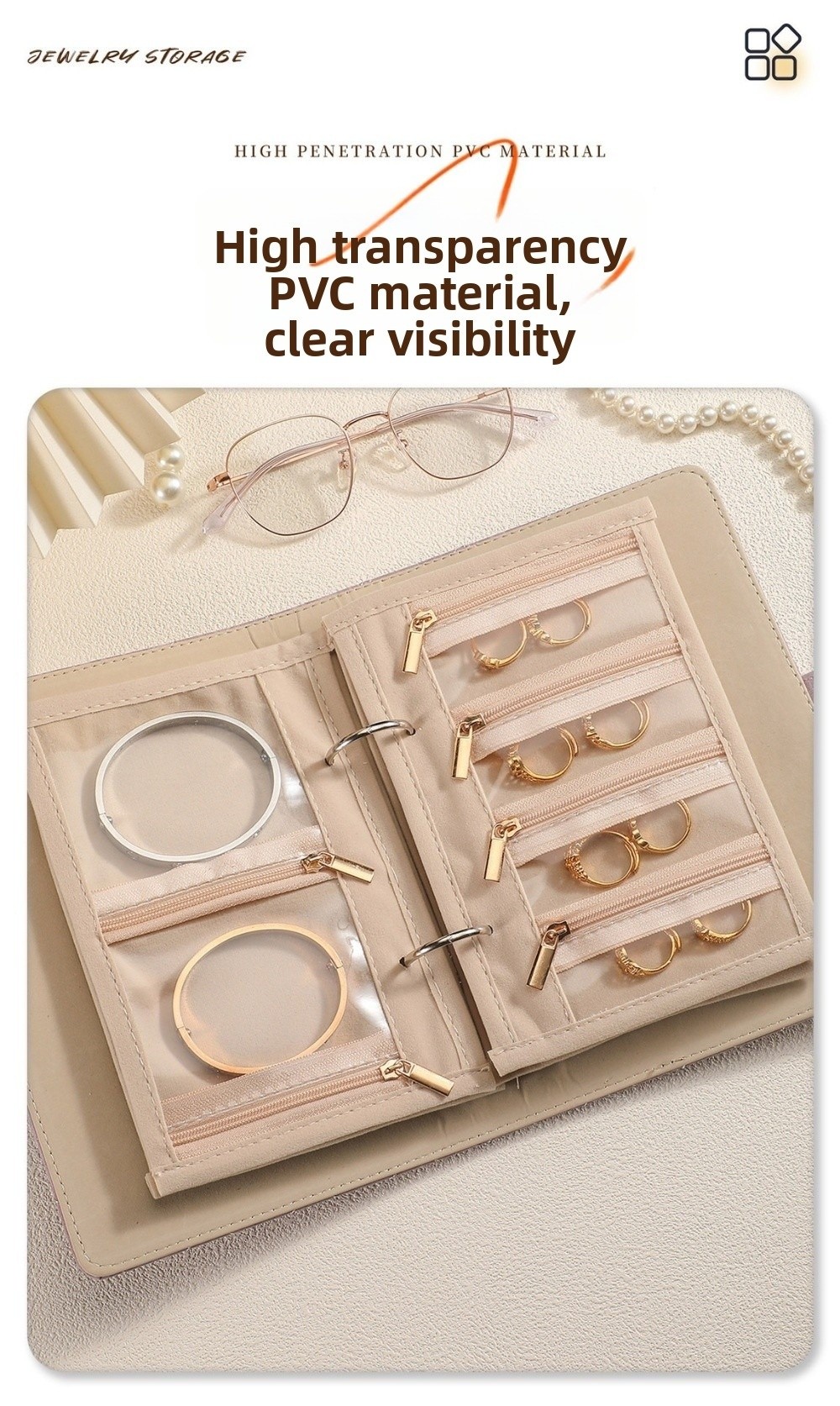 Transparentes Schmuck-Aufbewah – Luxury Bags List Bewertung und Preis