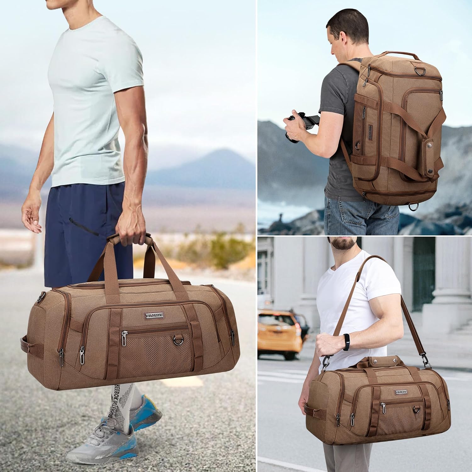 Canvas-Reisetasche für Männer  – Weekender Bag Duffle Bewertung und Preis