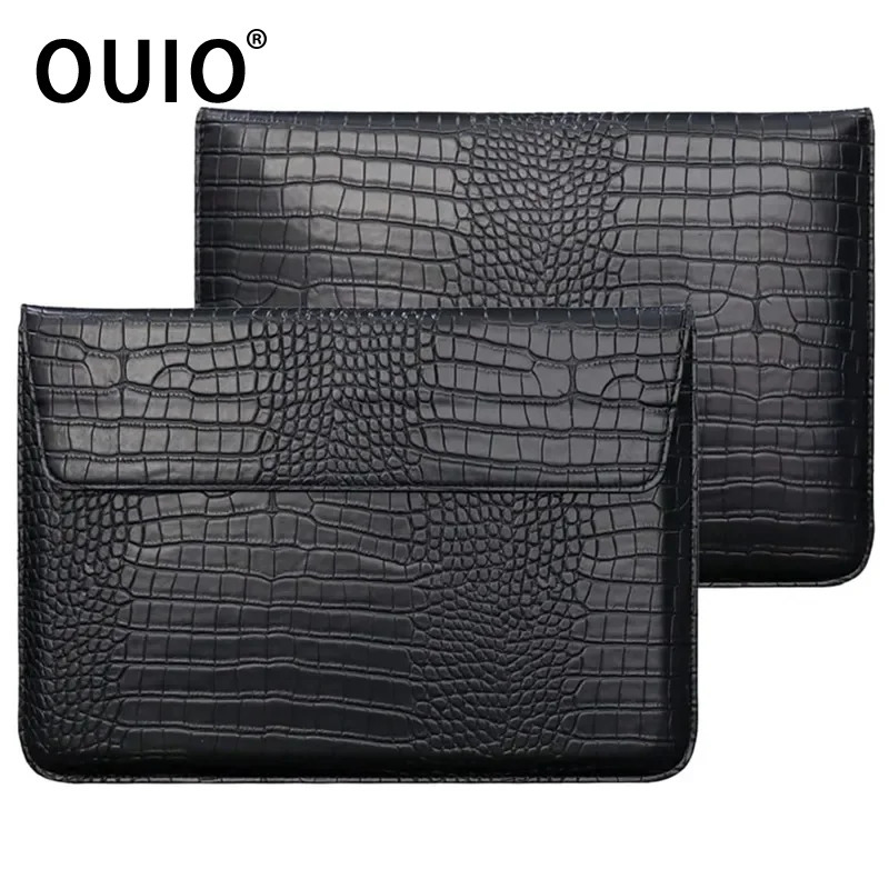 OUIO Laptop-Hülle aus Krokodil – Laptop Bag Leather 15 Bewertung und Preis