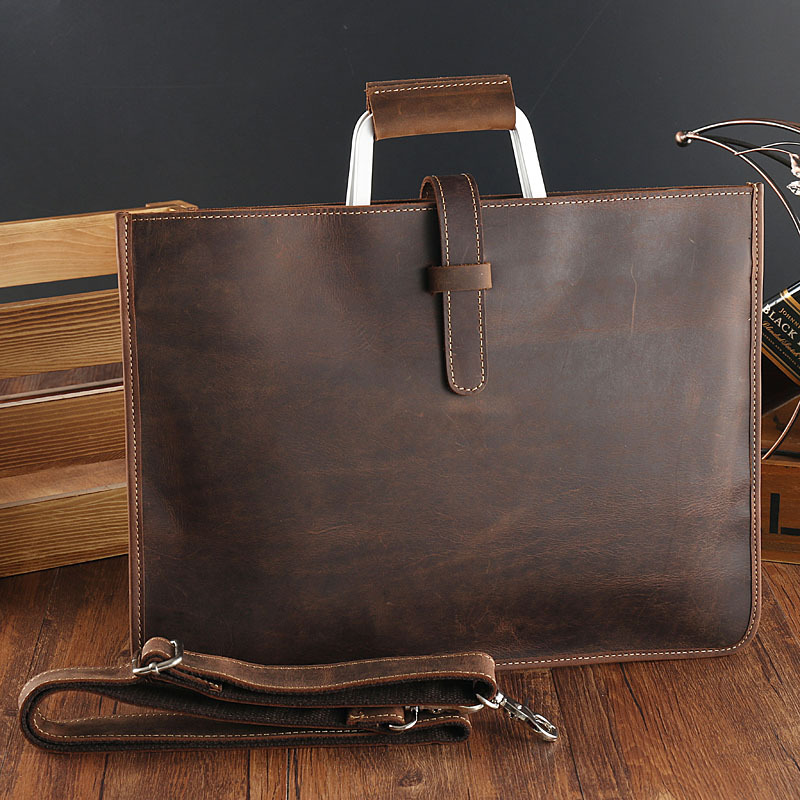 Herren-Aktentasche aus genarbt – Briefcase Leather Slim Bewertung und Preis