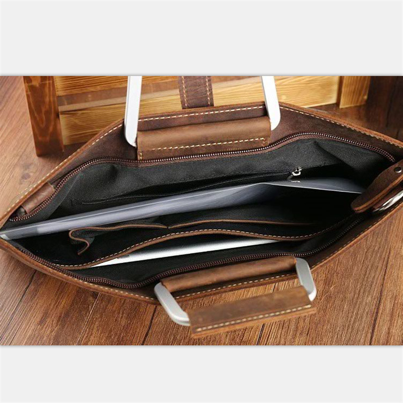 Herren-Aktentasche aus genarbt – Briefcase Leather Slim Bewertung und Preis
