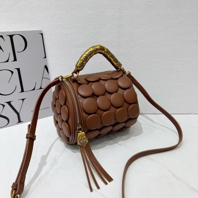 Retro-Knopf-Lederhandtaschen f – Luxury Bags Youtube Bewertung und Preis